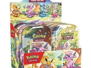 Prismatic Evolutions Mini Tin Display